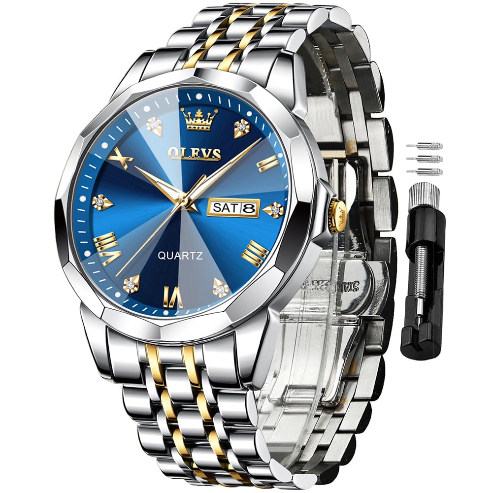 Foto 2 pulgar | Reloj Olevs Business Dress Diamond Analog Quartz Para Hombre - Venta Internacional.