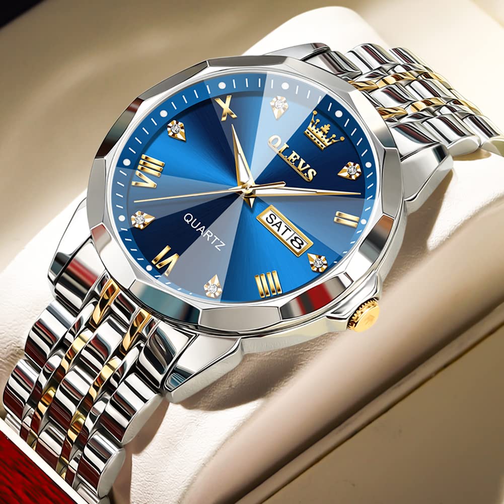 Foto 3 pulgar | Reloj Olevs Business Dress Diamond Analog Quartz Para Hombre - Venta Internacional.