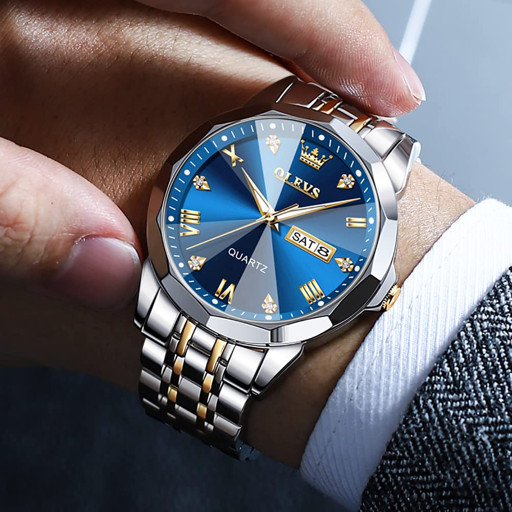 Foto 4 pulgar | Reloj Olevs Business Dress Diamond Analog Quartz Para Hombre - Venta Internacional.