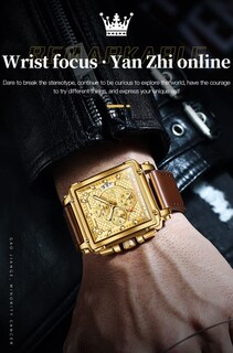 Foto 2 | Reloj Olevs Square Chronograph Fashion Business Para Hombre - Venta Internacional.