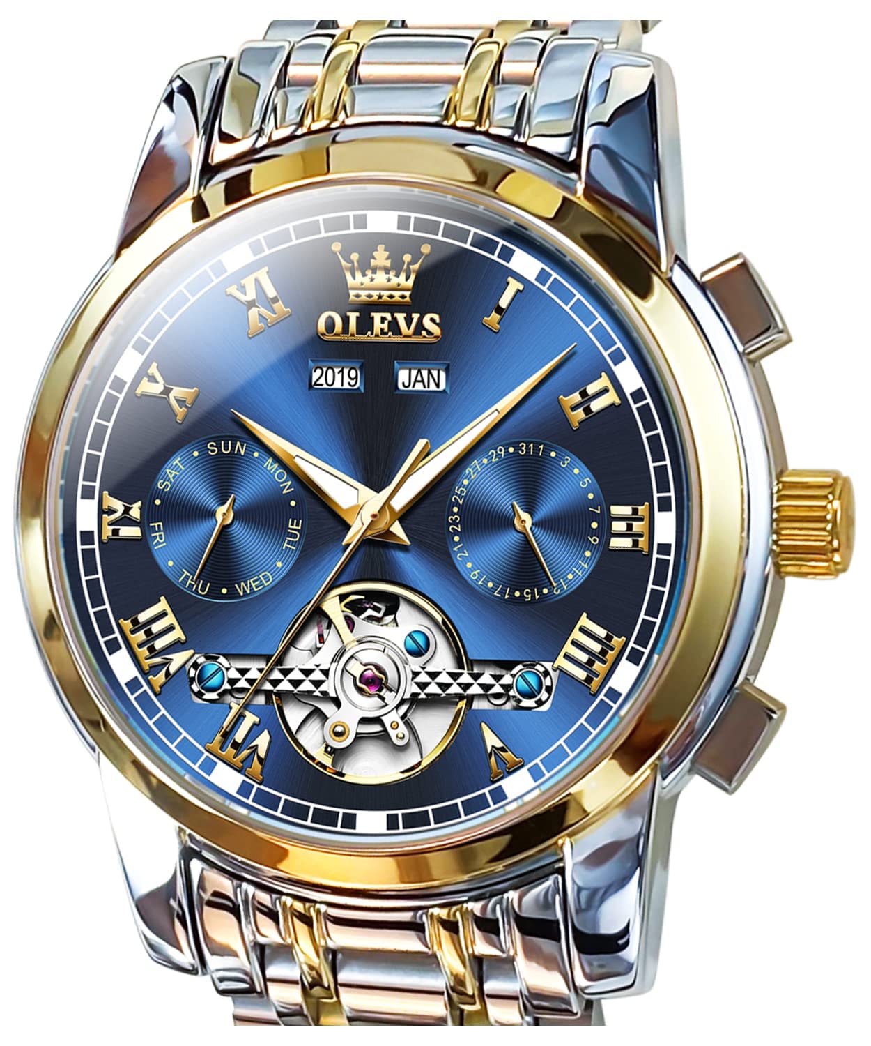 Foto 2 pulgar | Reloj Olevs Self Winding Tourbillon Automatic Para Hombre - Venta Internacional.