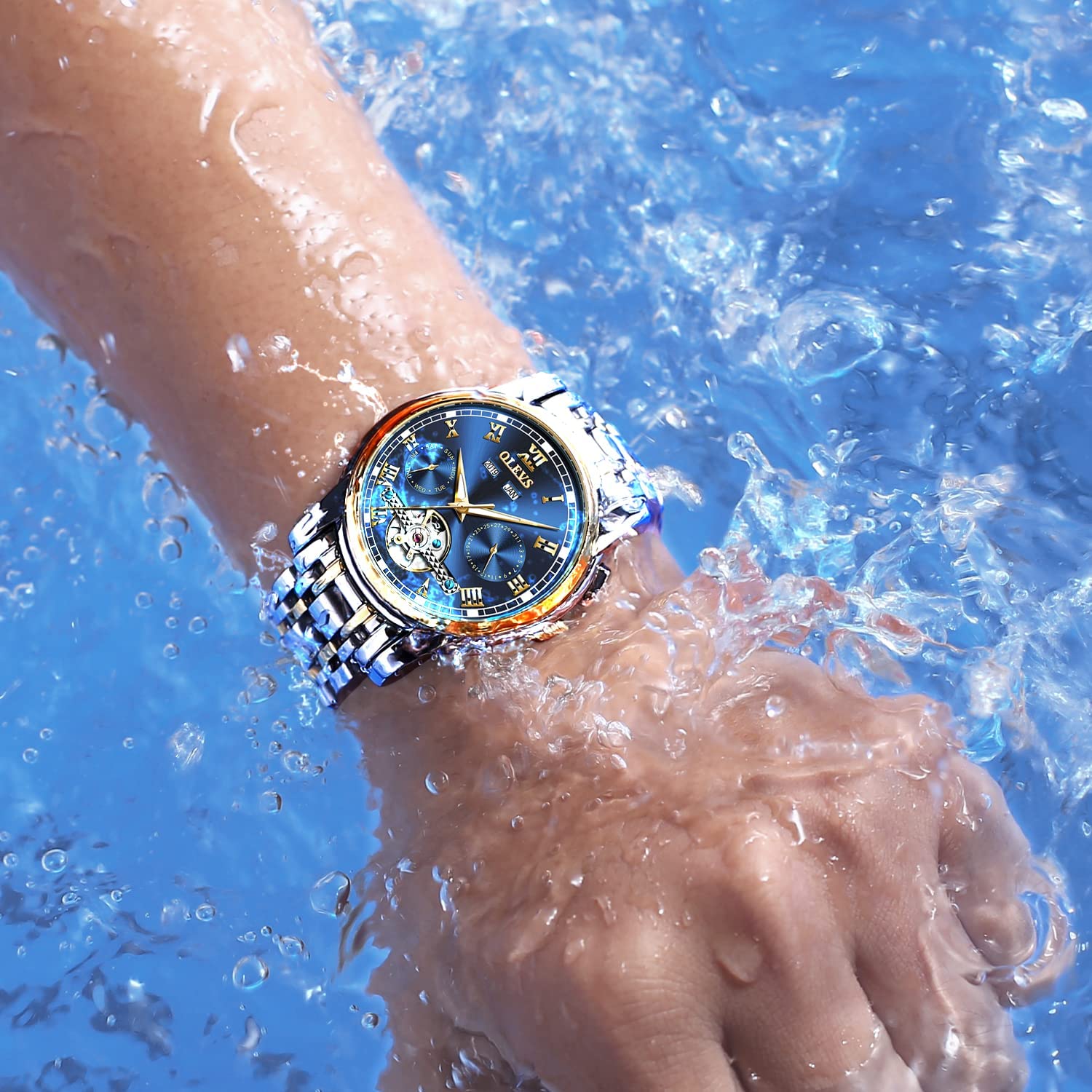 Foto 3 pulgar | Reloj Olevs Self Winding Tourbillon Automatic Para Hombre - Venta Internacional.