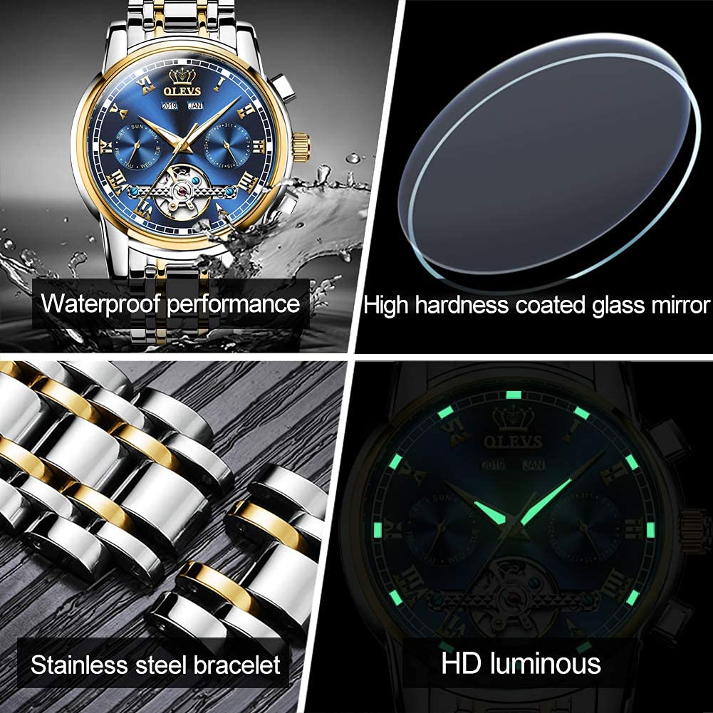 Foto 5 | Reloj Olevs Self Winding Tourbillon Automatic Para Hombre - Venta Internacional.
