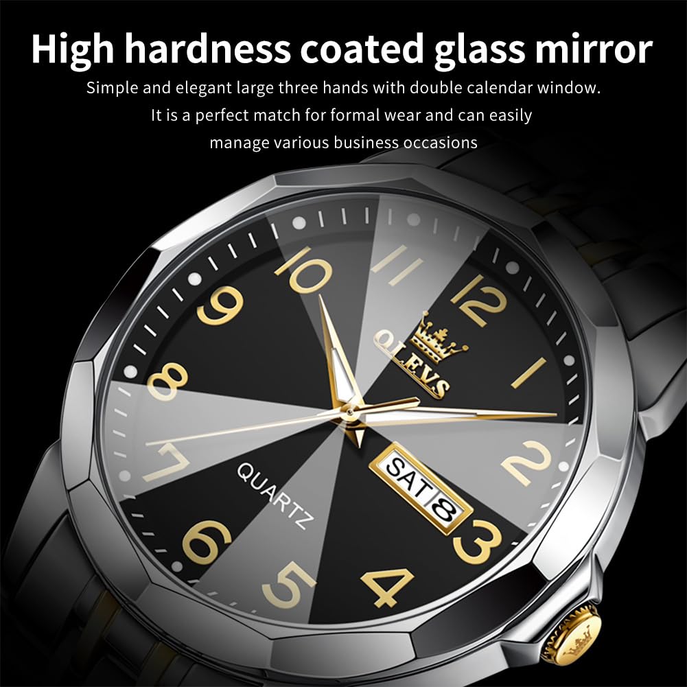 Foto 8 pulgar | Reloj Olevs Business Dress Diamond Analog Quartz Para Hombre - Venta Internacional.