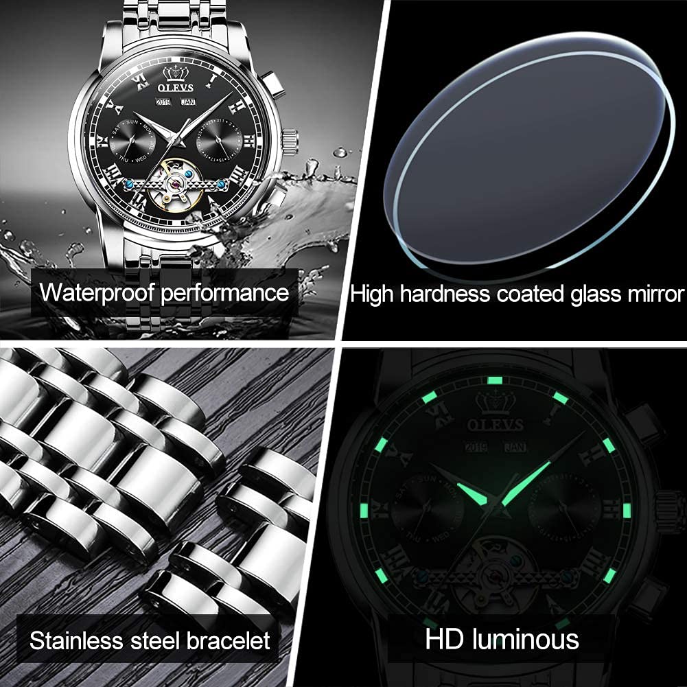 Foto 5 | Reloj Olevs Self Winding Tourbillon Automatic Para Hombre - Venta Internacional.