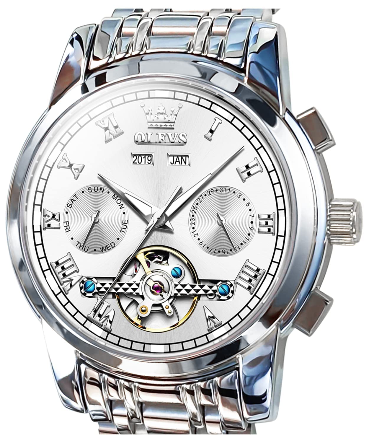 Reloj Olevs Self Winding Tourbillon Mechanical Para Hombre - Venta Internacional.