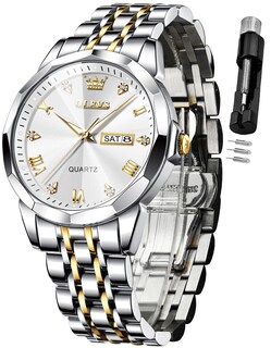 Foto 1 | Reloj De Pulsera Olevs Para Hombre Analógico De Cuarzo Y Acero Inoxidable - Venta Internacional.