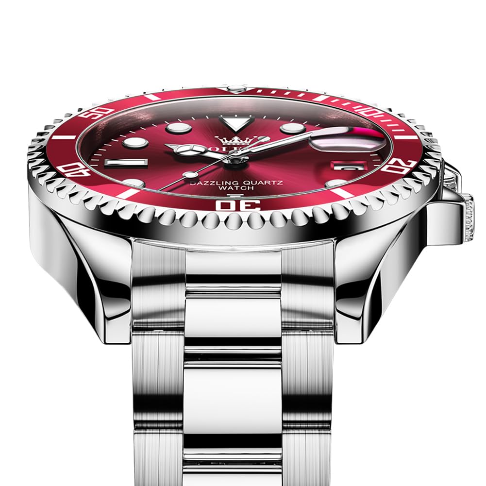 Foto 8 pulgar | Reloj De Pulsera Olevs Classic Vintage Dress Plateado Para Hombre - Venta Internacional.