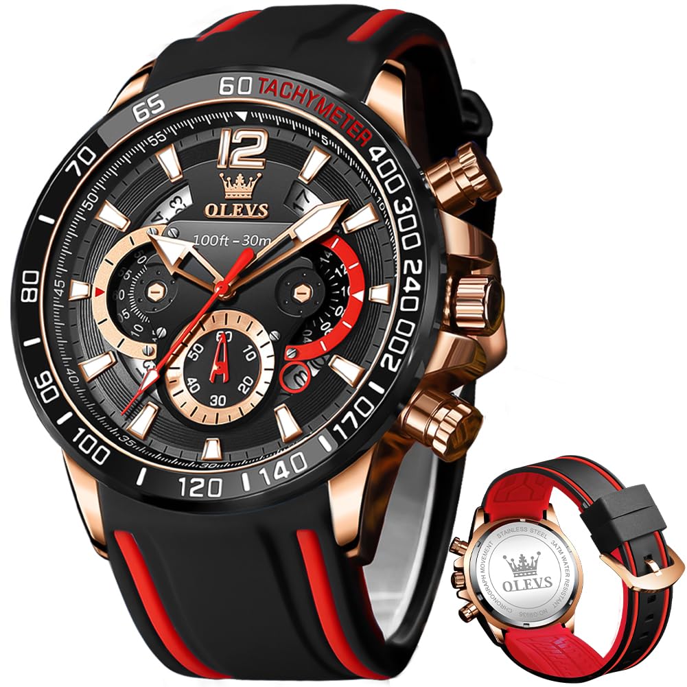 Vestido Impermeable Para Hombre Watch Olevs Pro Diver, Para Hombre, Color Negro - Venta Internacional.