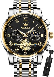 Foto 1 | Reloj De Pulsera Olevs Chronograph Quartz De Acero Inoxidable Para Hombre - Venta Internacional.