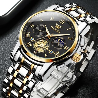 Foto 4 | Reloj De Pulsera Olevs Chronograph Quartz De Acero Inoxidable Para Hombre - Venta Internacional.
