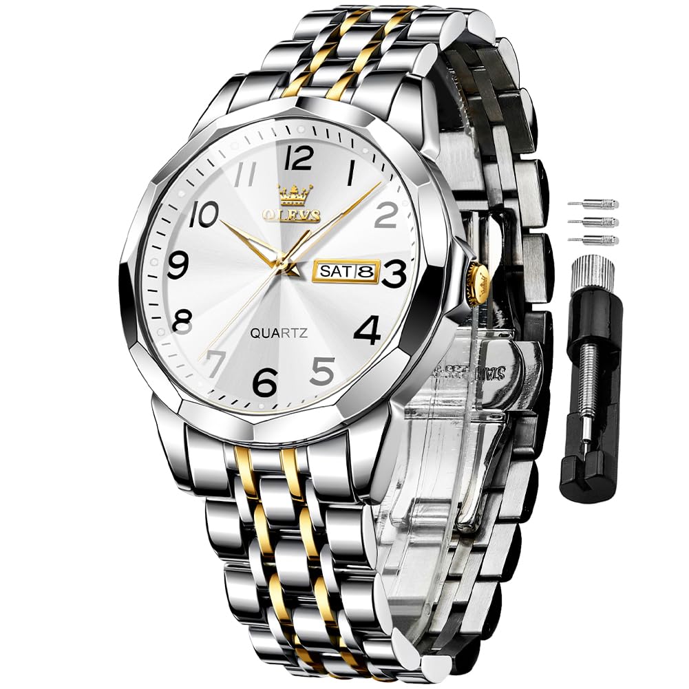 Reloj Olevs Vestido De Negocios Simple Plateado Para Hombre A Prueba De Agua - Venta Internacional.