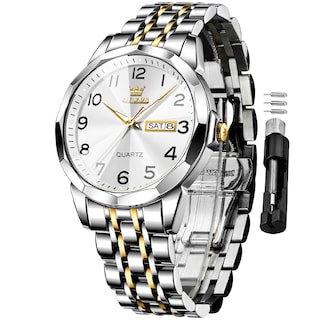 Foto 1 | Reloj Olevs Vestido De Negocios Simple Plateado Para Hombre A Prueba De Agua - Venta Internacional.