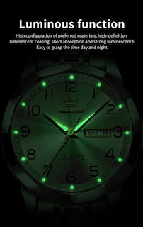Foto 5 | Reloj Olevs Vestido De Negocios Simple Plateado Para Hombre A Prueba De Agua - Venta Internacional.