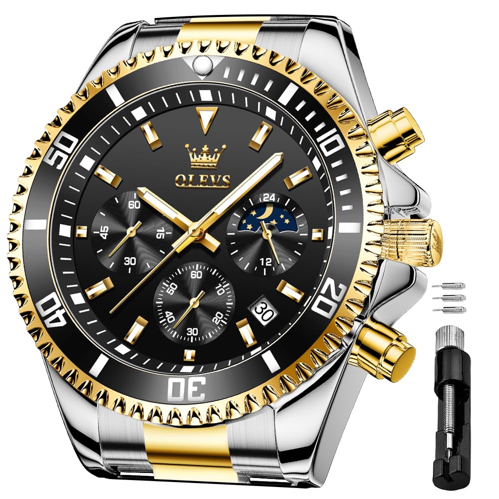 Foto 2 pulgar | Reloj Olevs Business Dress Big Face Analog Quartz Para Hombre - Venta Internacional.