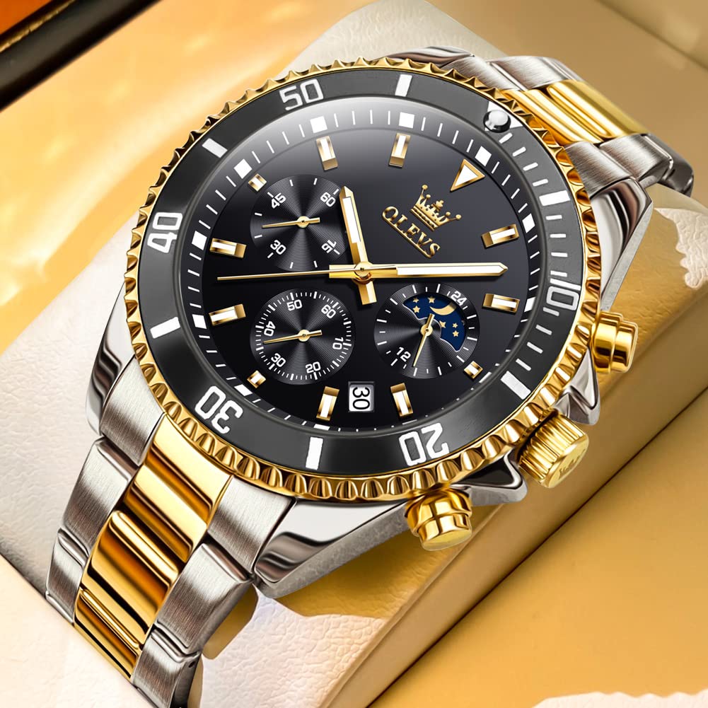 Foto 3 pulgar | Reloj Olevs Business Dress Big Face Analog Quartz Para Hombre - Venta Internacional.