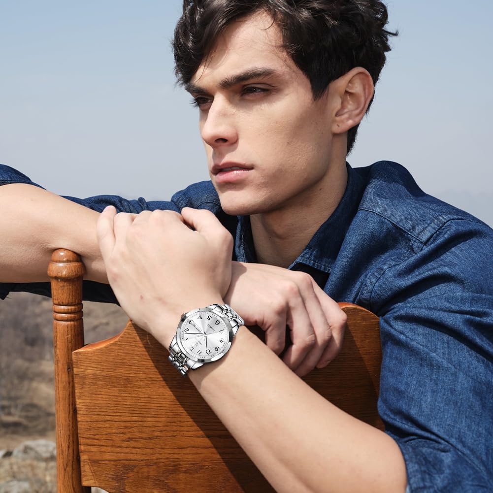 Foto 6 pulgar | Reloj Olevs Silver Business Dress Diamond Quartz Para Hombre - Venta Internacional.