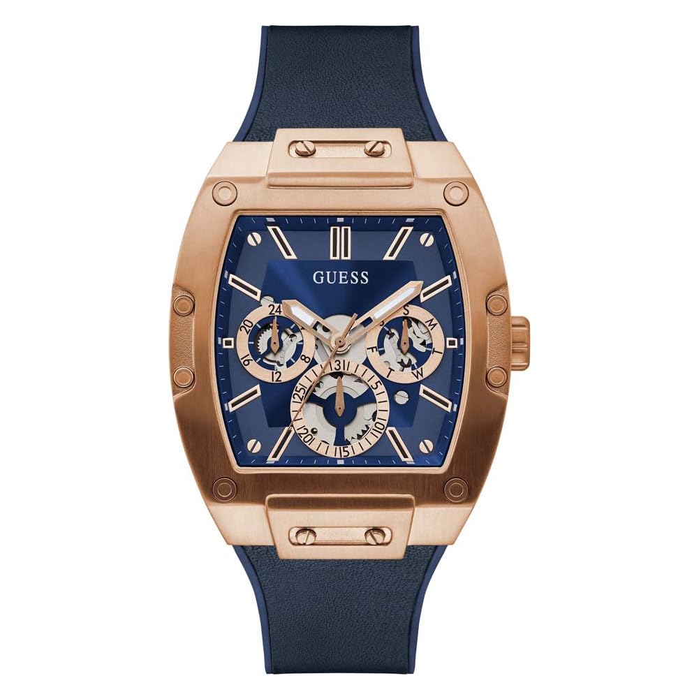 Foto 2 pulgar | Reloj Guess Tonneau Azul 43 mm para Hombre - Venta Internacional