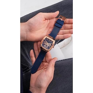 Foto 5 | Reloj Guess Tonneau Azul 43 mm para Hombre - Venta Internacional