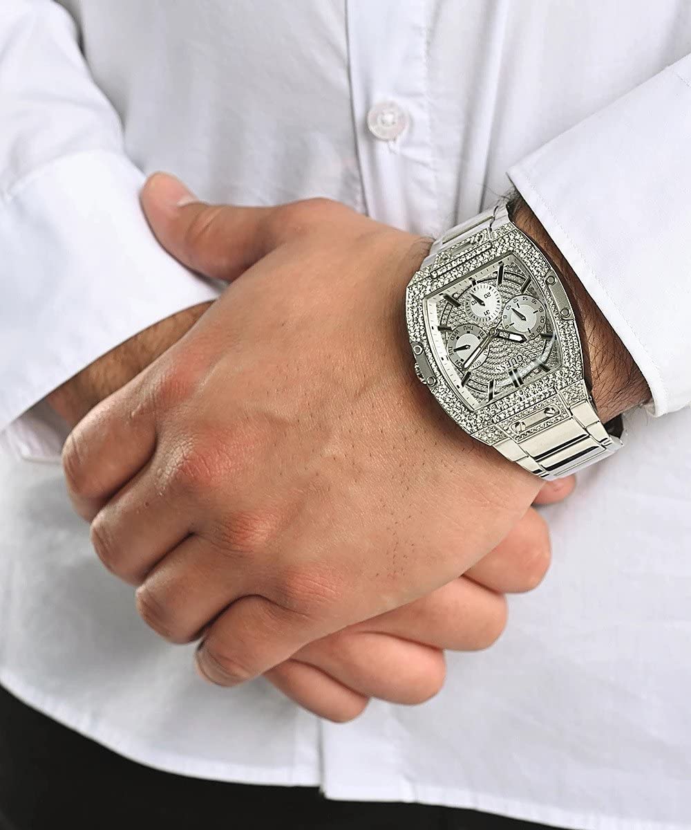 Foto 6 pulgar | Reloj Analógico de Cuarzo Guess GW0094G1 Acero Inoxidable para Hombre - Venta Internacional