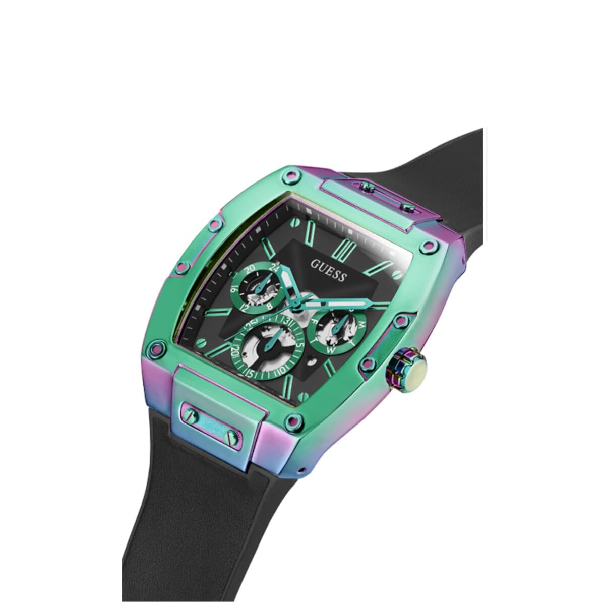 Foto 3 pulgar | Reloj Guess con Correa Negra 43 mm para Hombre - Venta Internacional