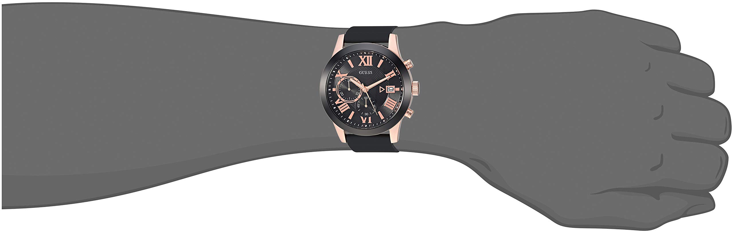Foto 3 pulgar | Reloj Guess Comfortable Negro+tono Oro Rosa U1055g3 - Venta Internacional.