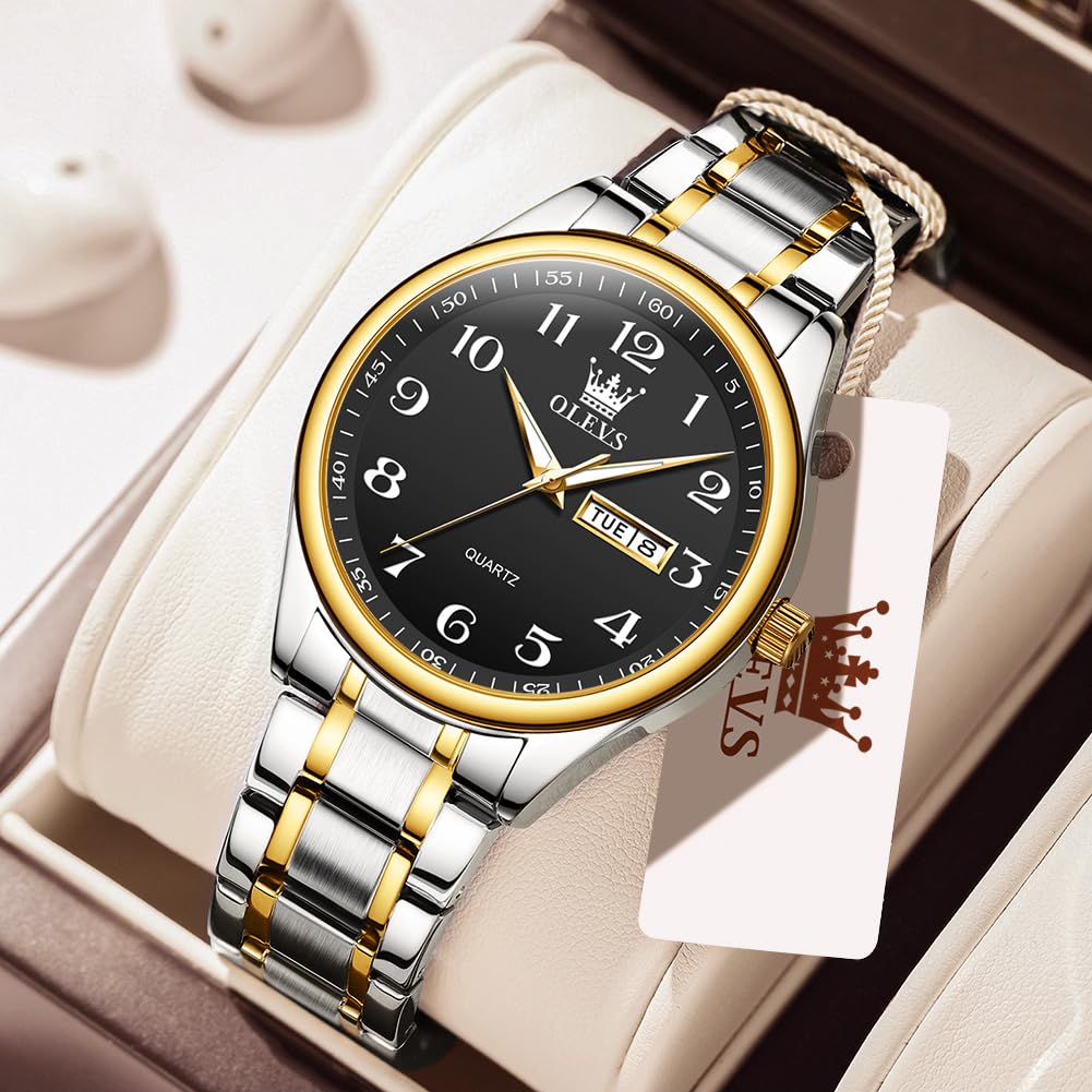 Foto 4 | Reloj Olevs de Cuarzo de Acero Inoxidable para Hombre - Venta Internacional