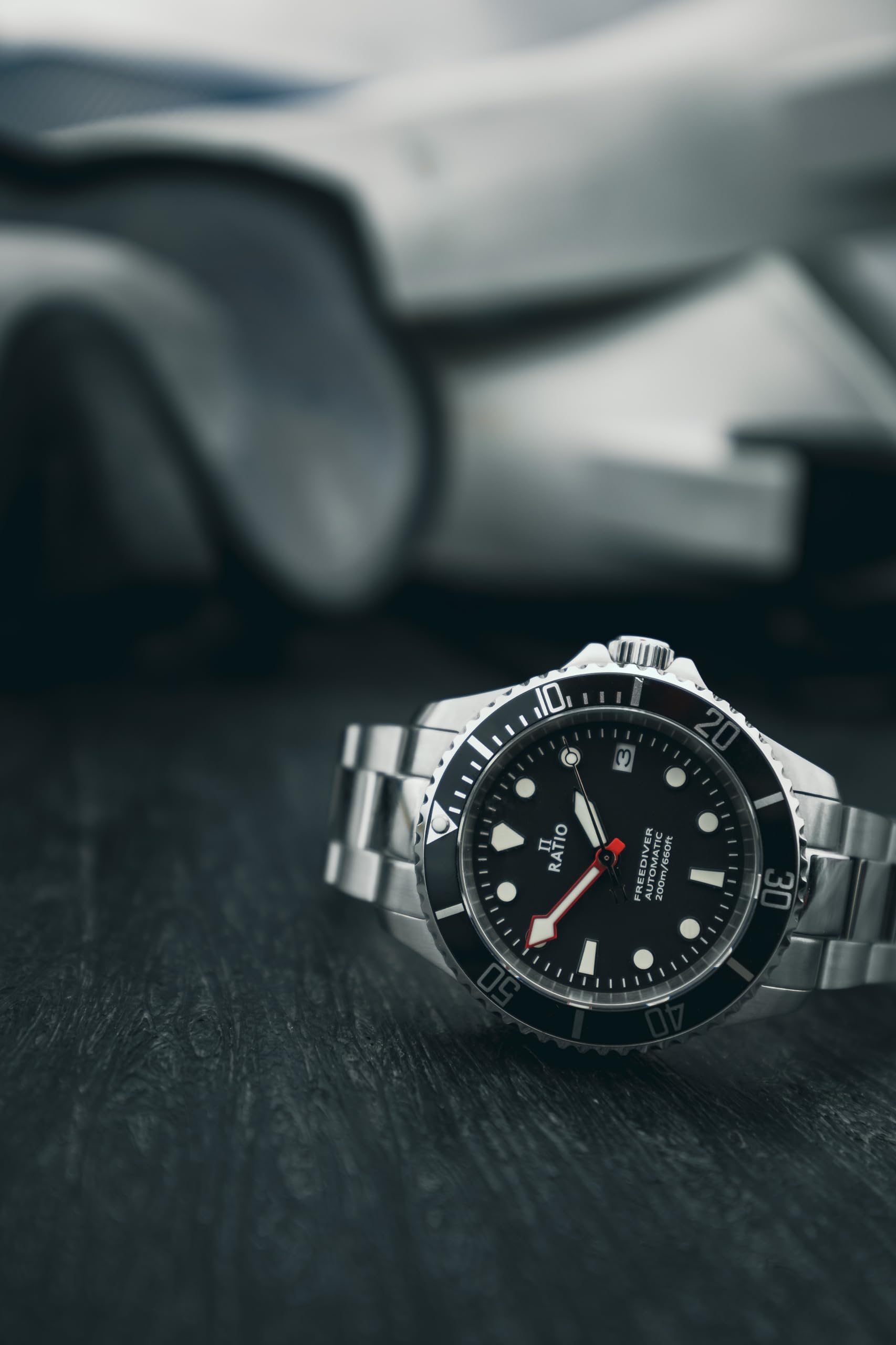 Foto 5 pulgar | Reloj Diver Ratio Freediver Con Cristal De Zafiro Resistente Al Agua Hasta 200 M - Venta Internacional.