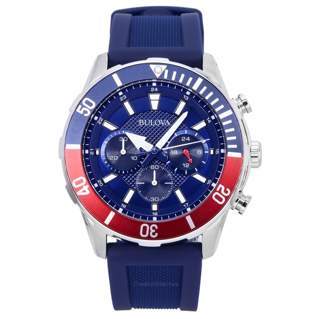 Foto 2 pulgar | Reloj Bulova Sports Chronograph 98k111 Con Correa De Silicona Para Hombre - Venta Internacional.