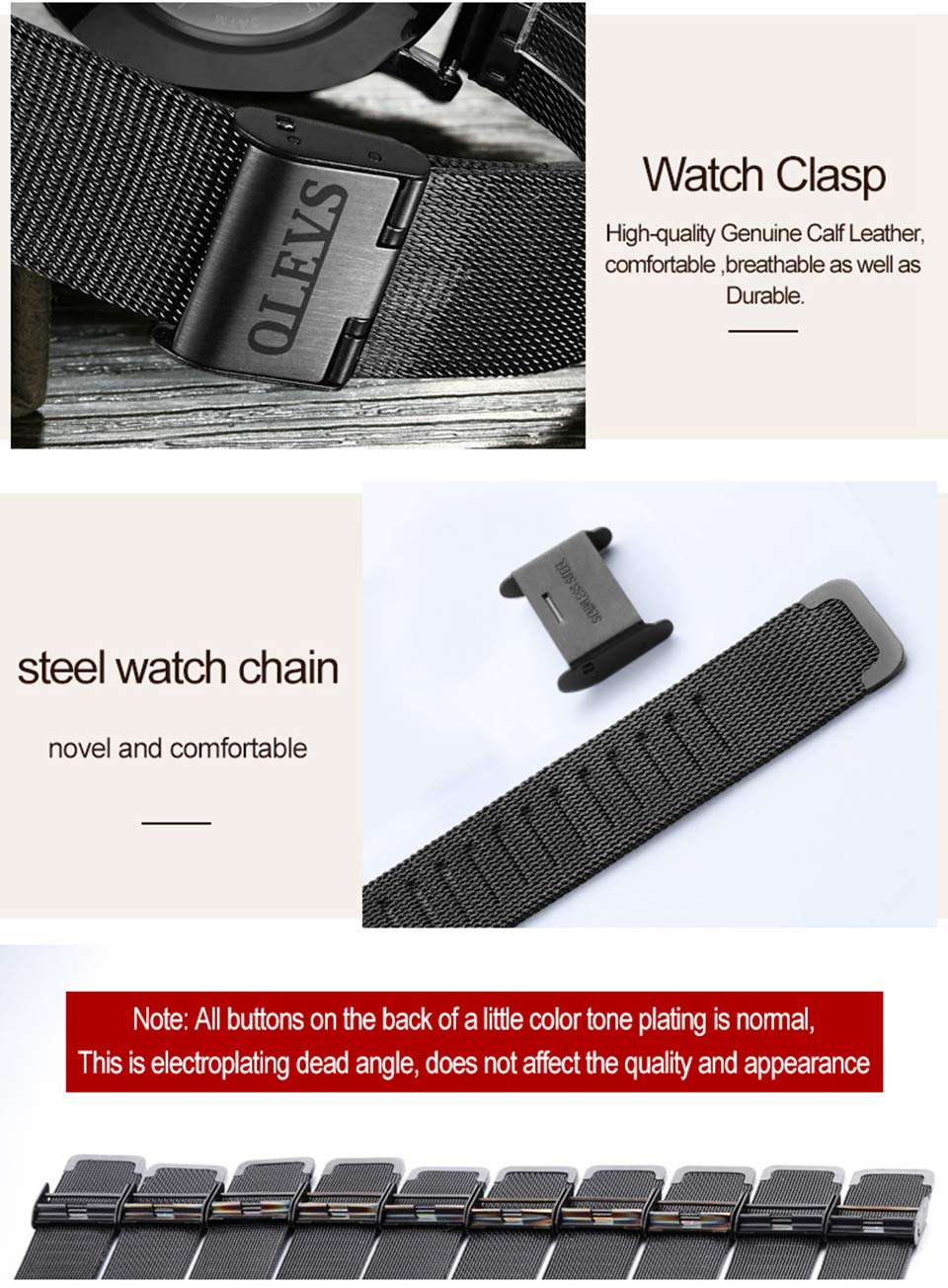 Foto 6 pulgar | Reloj Olevs Con Esfera Azul Ultrafina Impermeable Para Hombre - Venta Internacional.