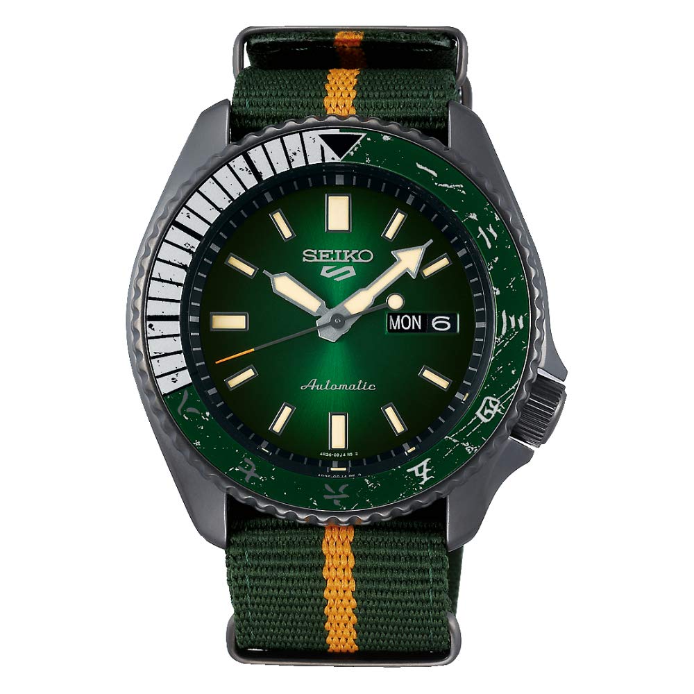 Foto 2 pulgar | Reloj Seiko 5 Sports Boruto & Naruto: Lee Srpf73k1 Verde - Venta Internacional.