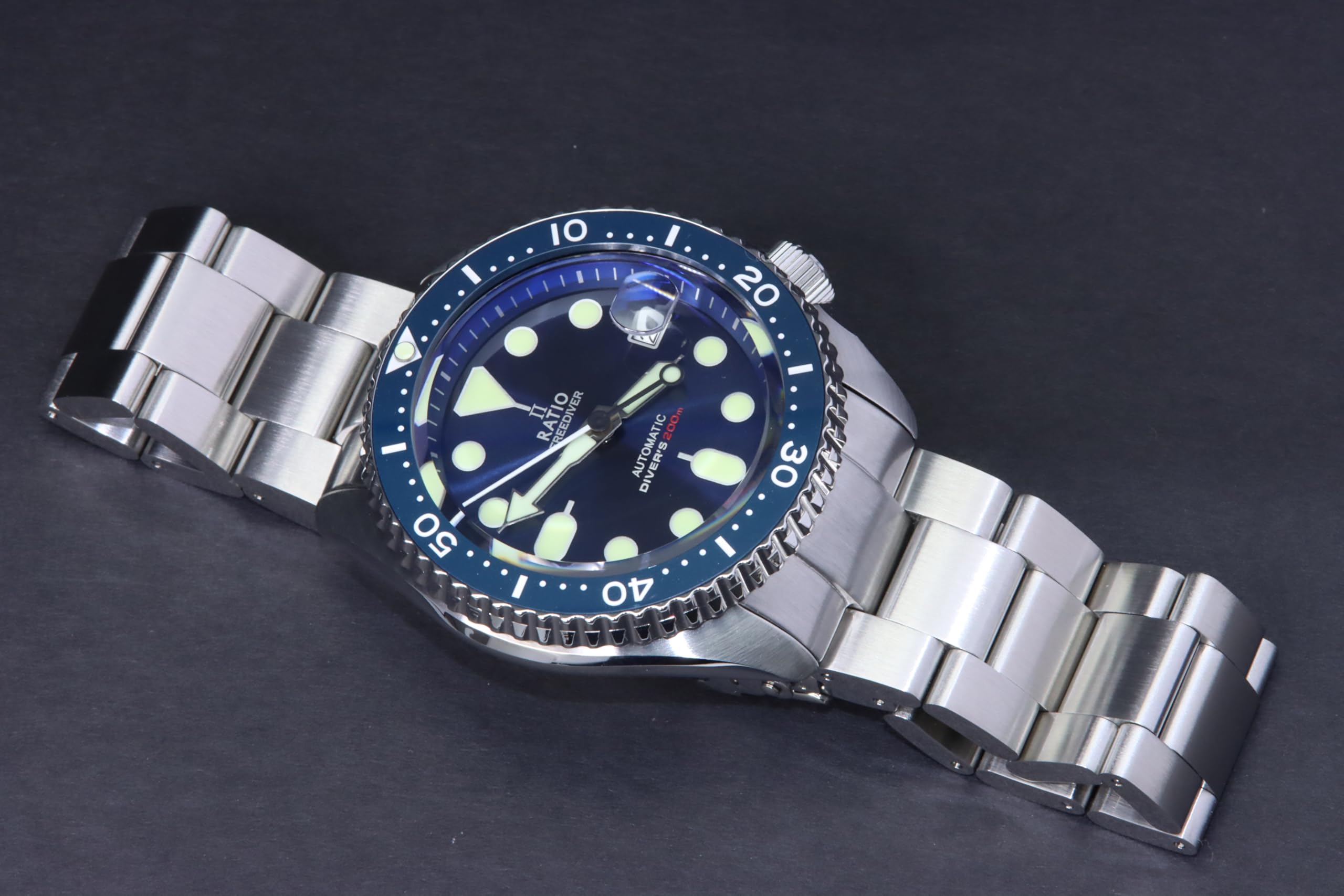 Foto 5 | Reloj De Buceo Ratio Freediver Con Cristal De Zafiro, 200 M, Resistente Al Agua - Venta Internacional.