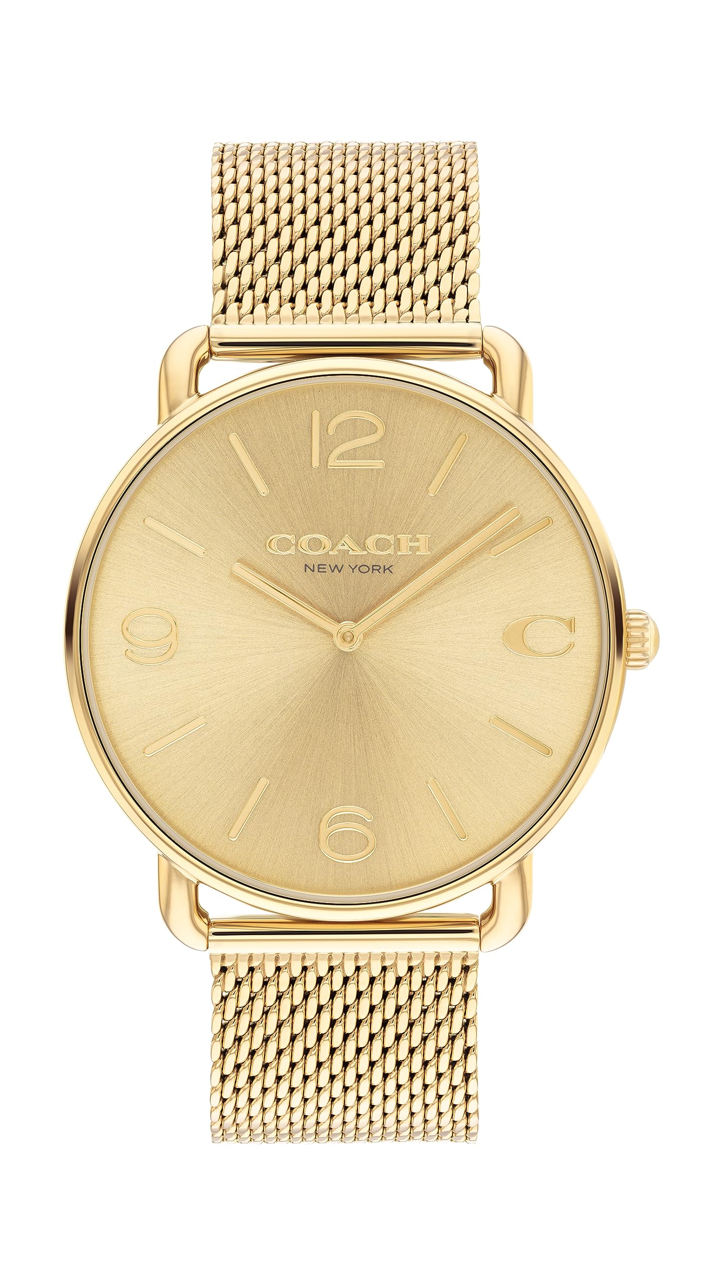 Reloj Coach Elliot Para Hombre, Resistente Al Agua, Tono Dorado - Venta Internacional.