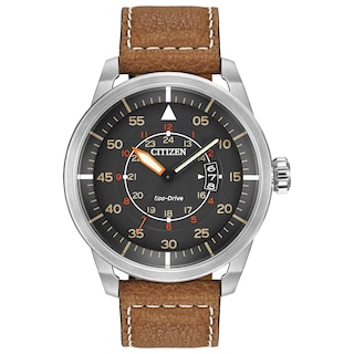 Foto 1 | Reloj Citizen De Piel Eco-drive Avion Aw1361-10h Para Hombre - Venta Internacional.