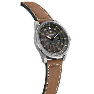 Foto 3 | Reloj Citizen De Piel Eco-drive Avion Aw1361-10h Para Hombre - Venta Internacional.