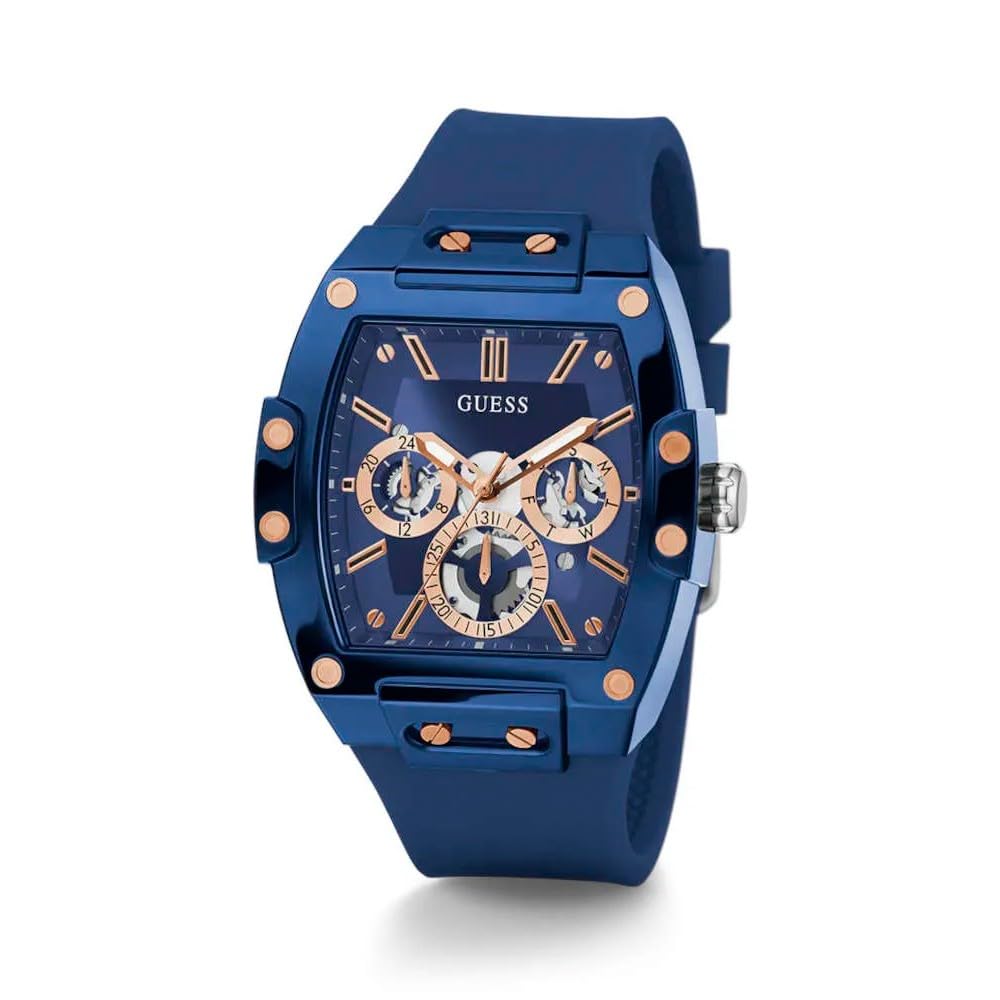 Reloj Analógico De Cuarzo Guess Gw0203g7 Para Hombre, Correa De Silicona - Venta Internacional.
