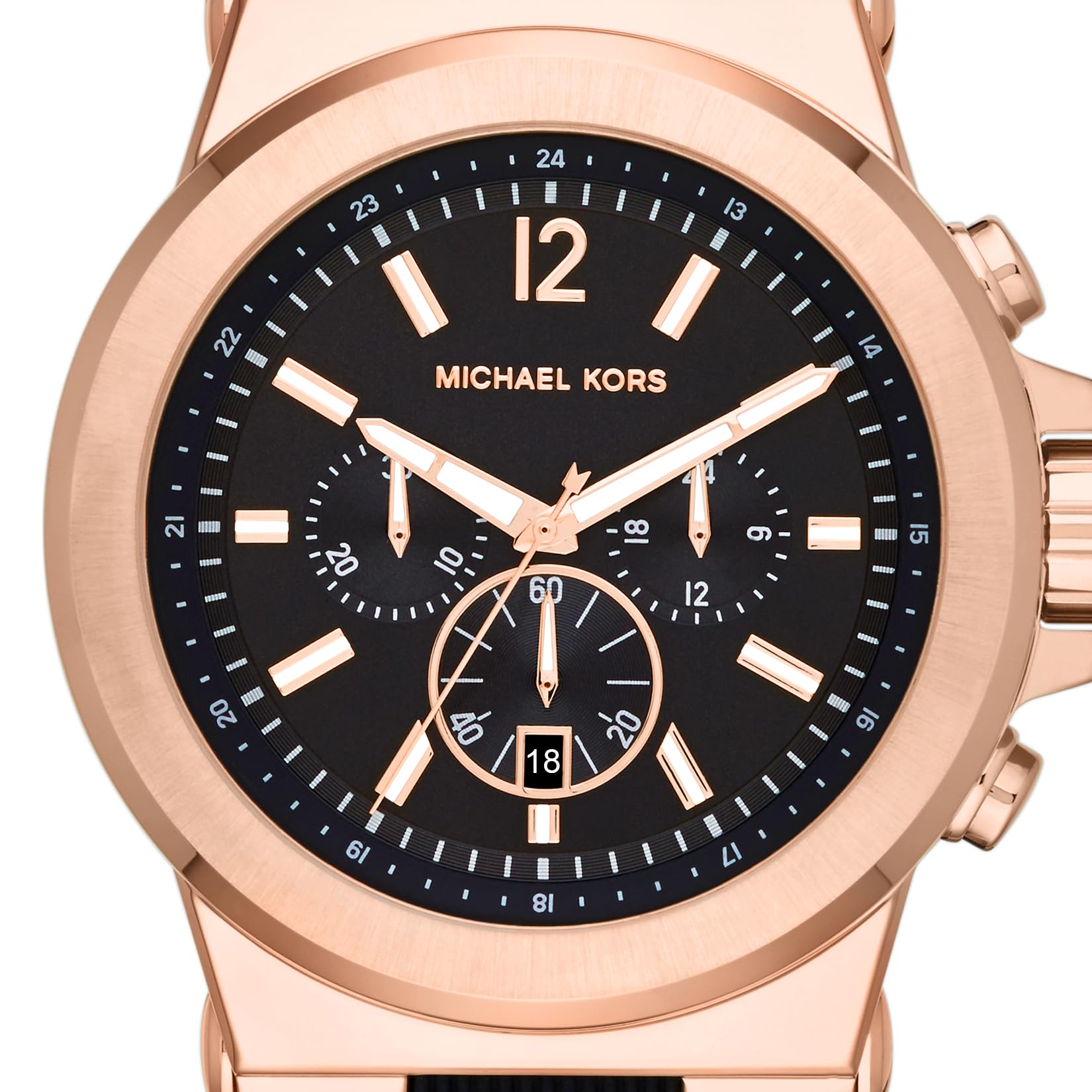 Foto 5 pulgar | Reloj Cronógrafo Negro Clásico Michael Kors Mk8184 Para Hombre - Venta Internacional.