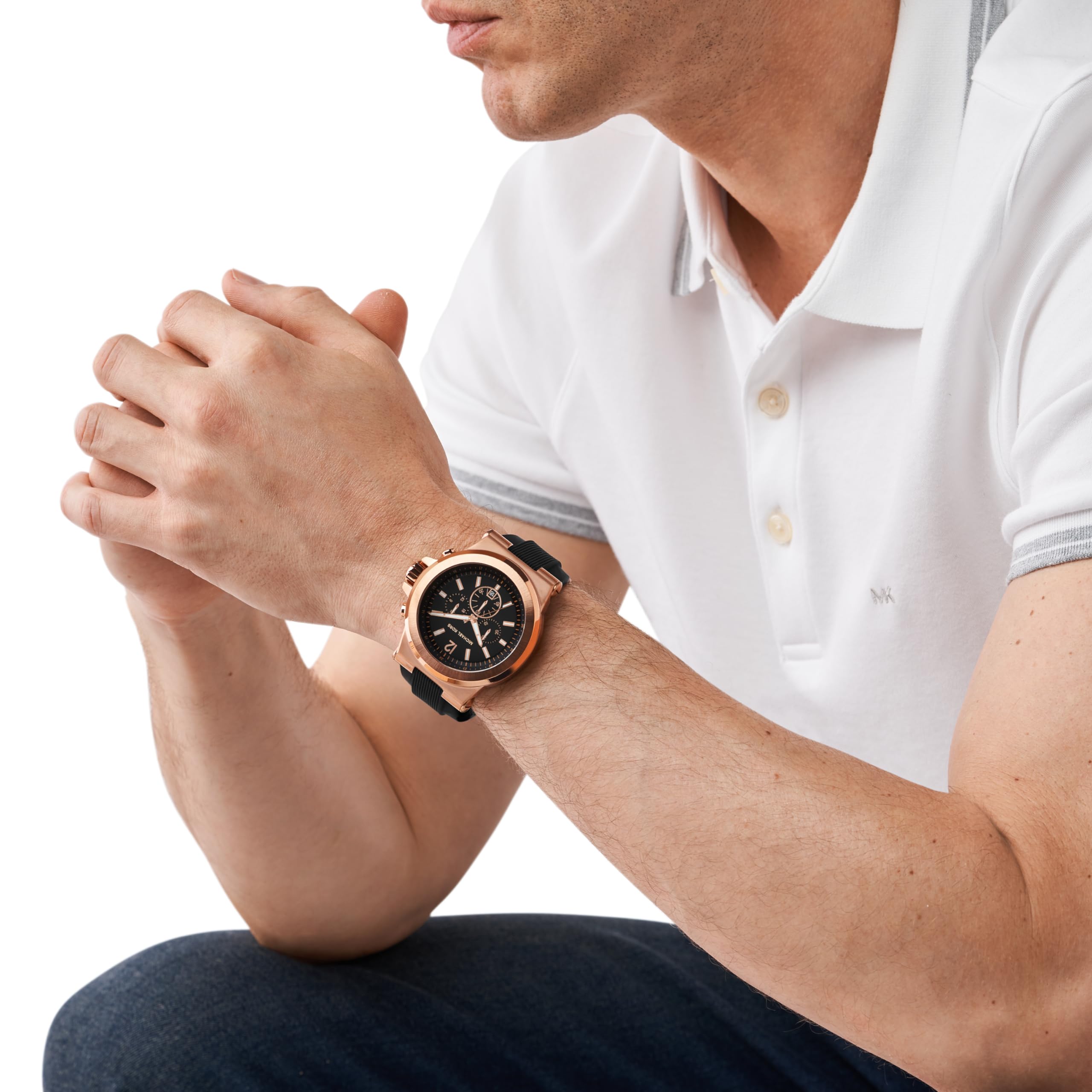Foto 6 pulgar | Reloj Cronógrafo Negro Clásico Michael Kors Mk8184 Para Hombre - Venta Internacional.