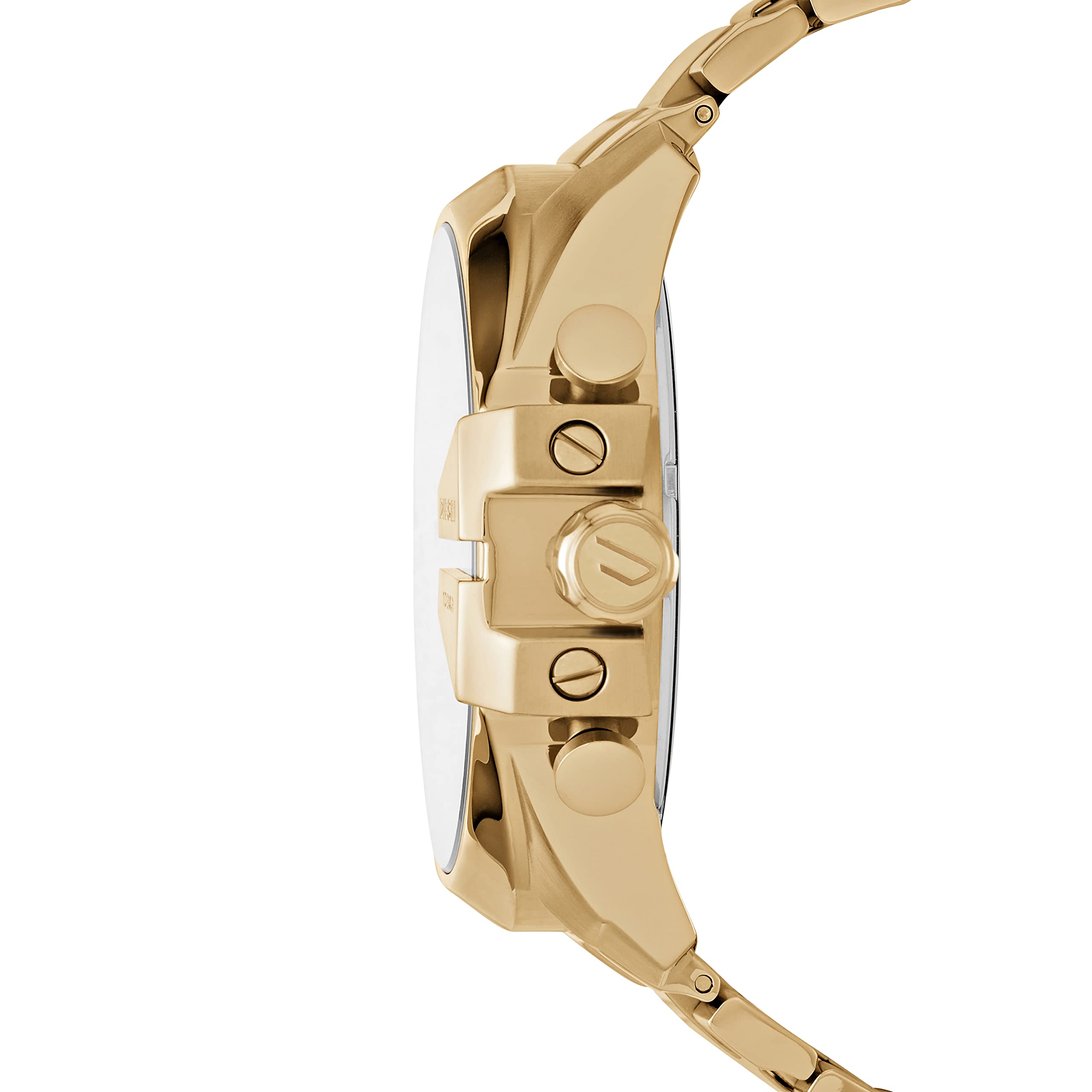 Foto 3 pulgar | Reloj Diesel Mega Chief Dz4360 Dorado De Acero Inoxidable Para Hombre - Venta Internacional.