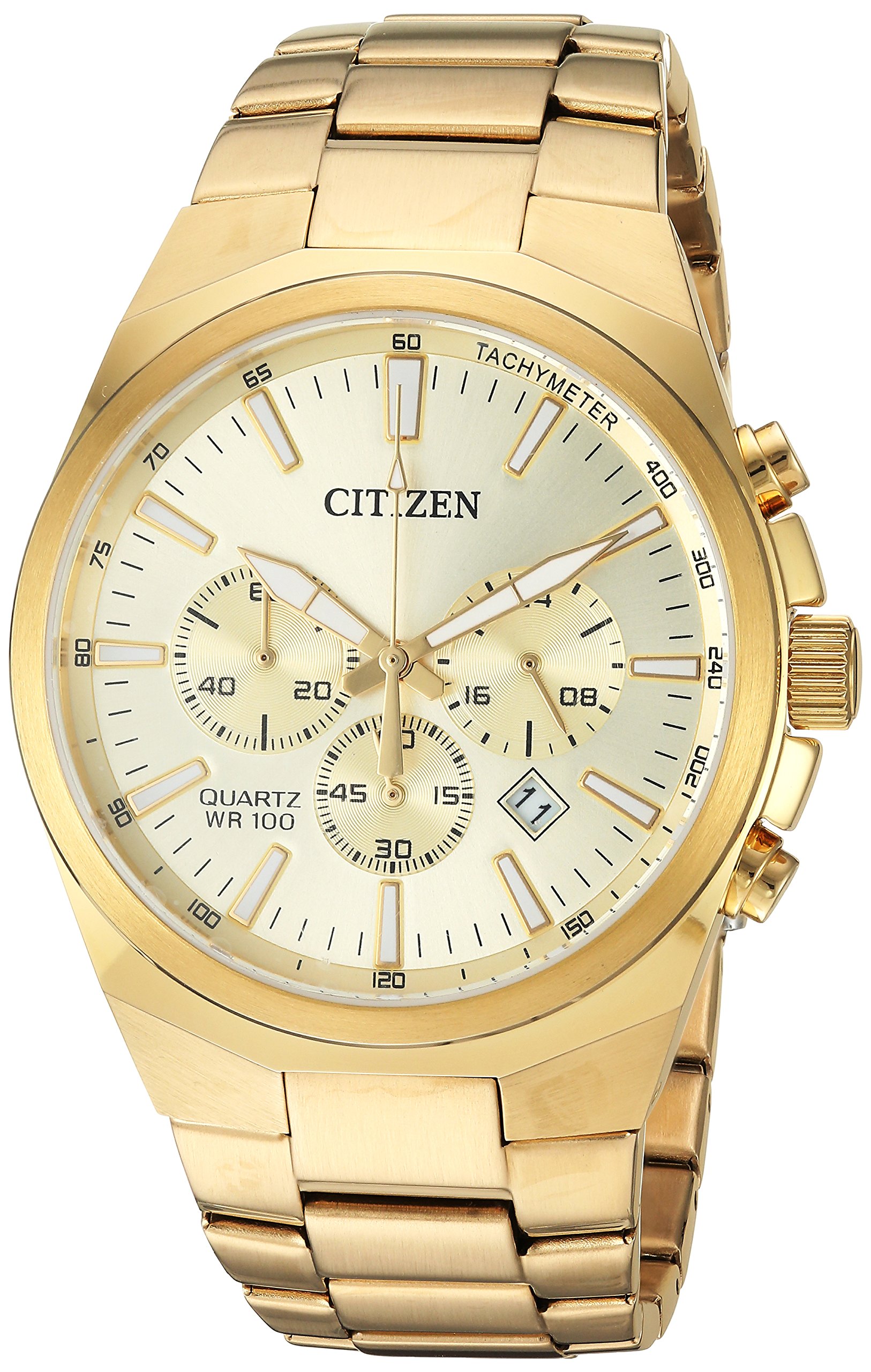 Foto 3 pulgar | Reloj Citizen Quartz Para Hombre De Acero Inoxidable Dorado An8172-53p - Venta Internacional.