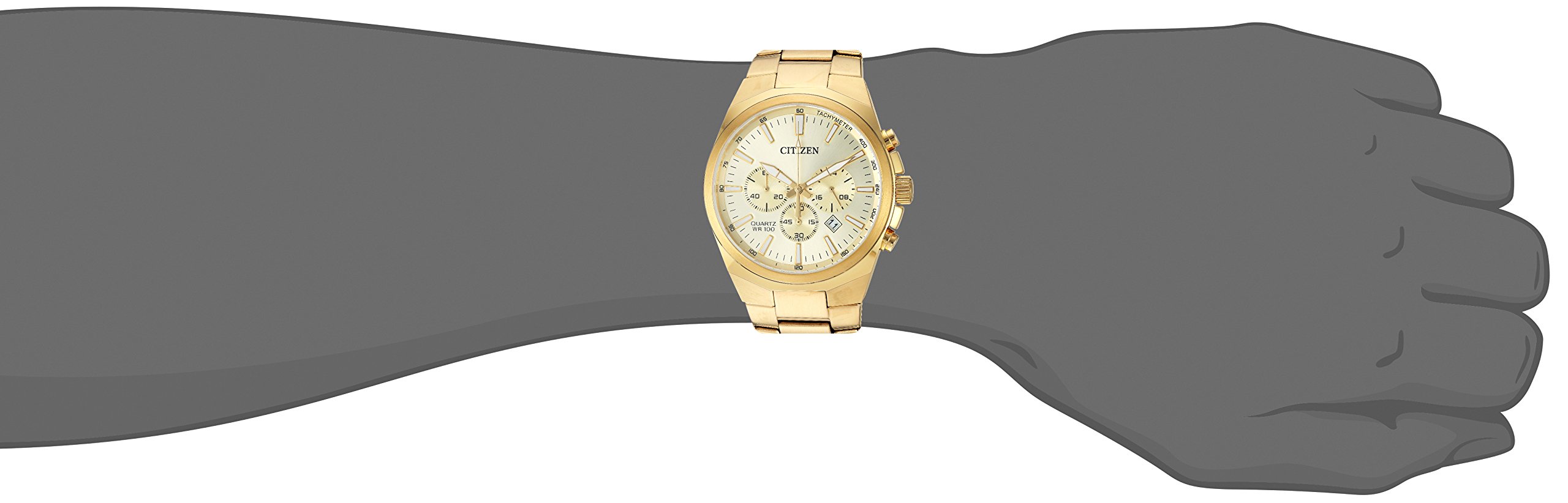 Foto 3 | Reloj Citizen Quartz Para Hombre De Acero Inoxidable Dorado An8172-53p - Venta Internacional.