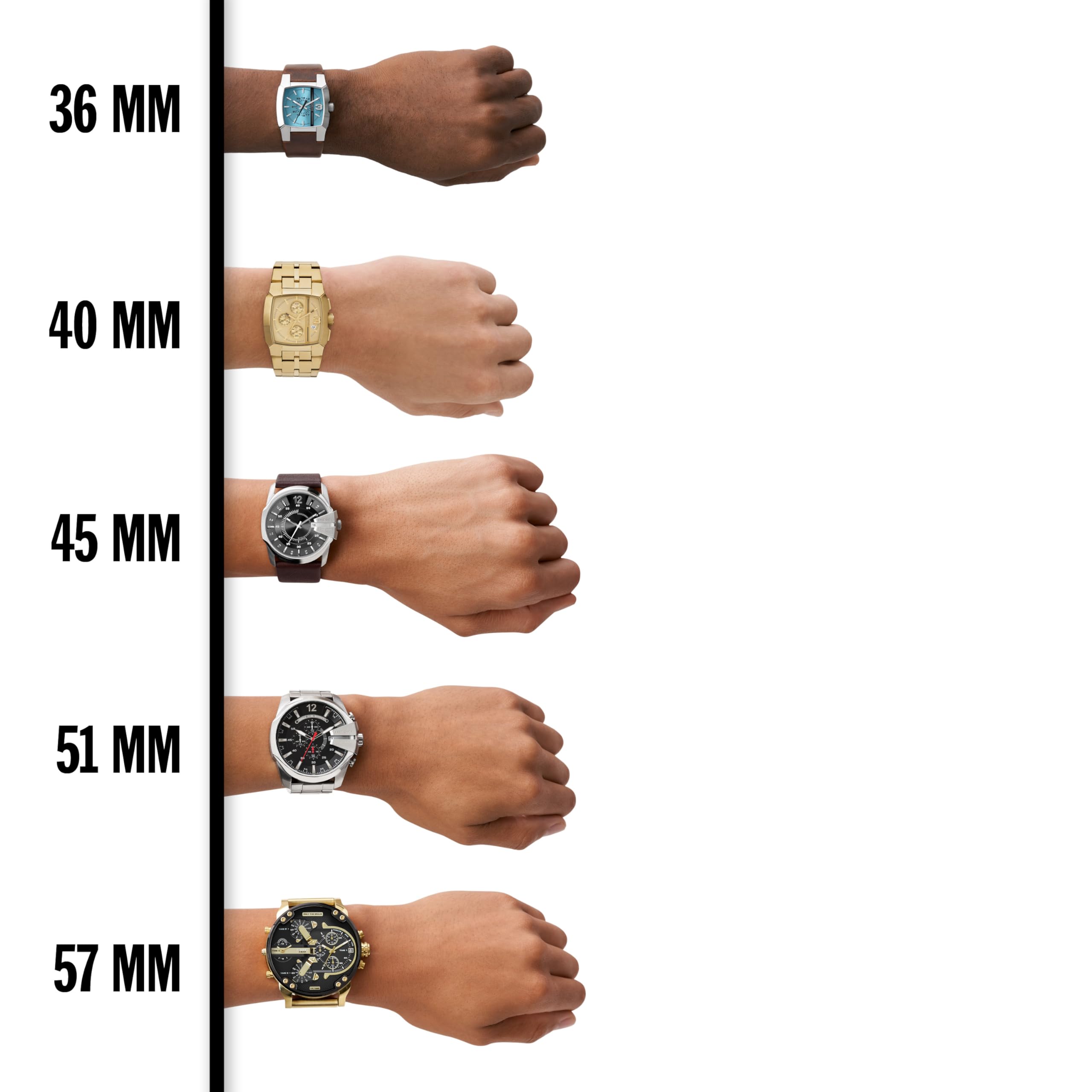 Foto 8 pulgar | Reloj Diesel Double Down Dz1436 De Silicona Blanca Para Hombre - Venta Internacional.