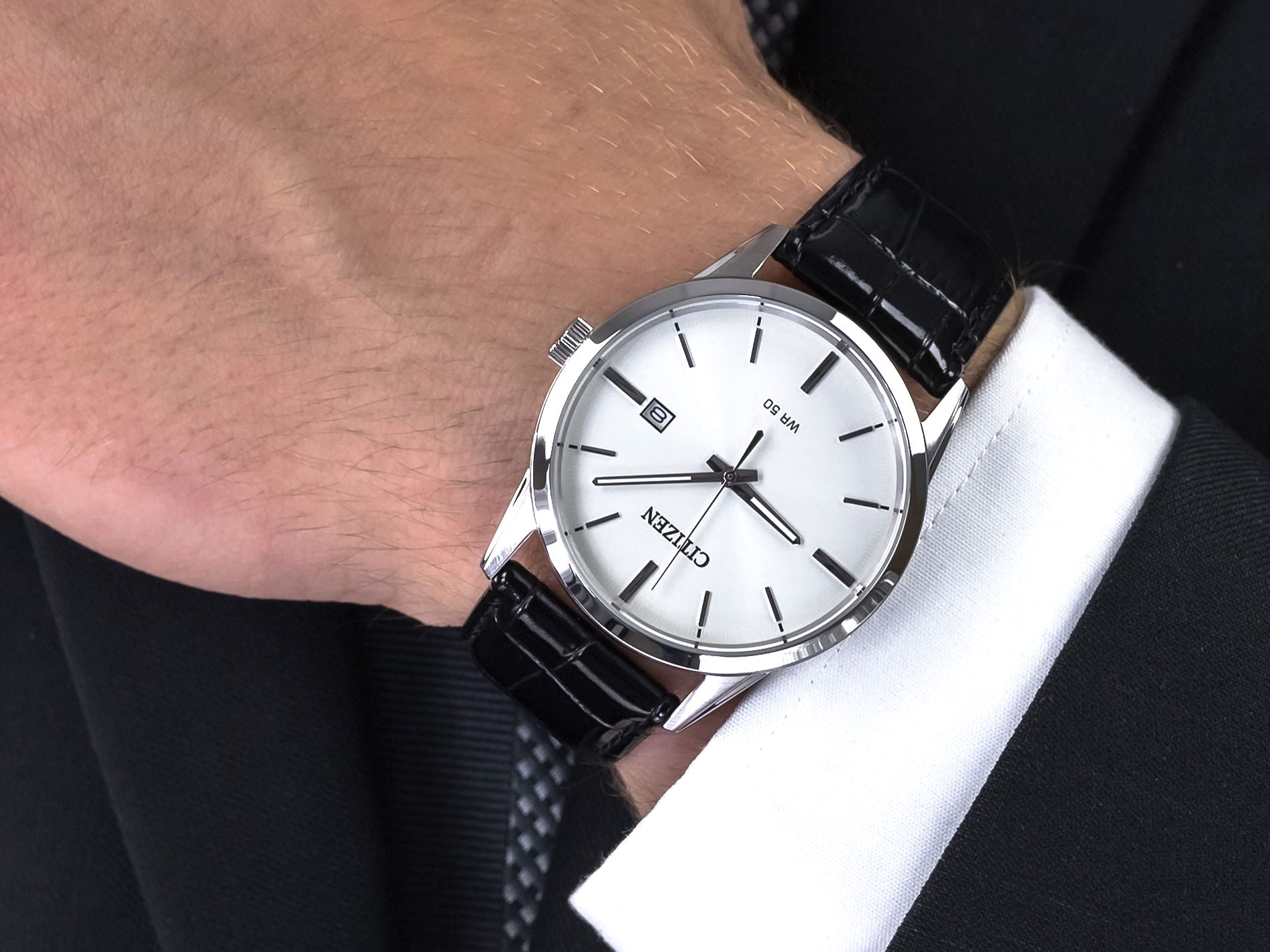 Foto 6 | Reloj Citizen Quartz Bi5000-01a de Acero Inoxidable - Venta Internacional
