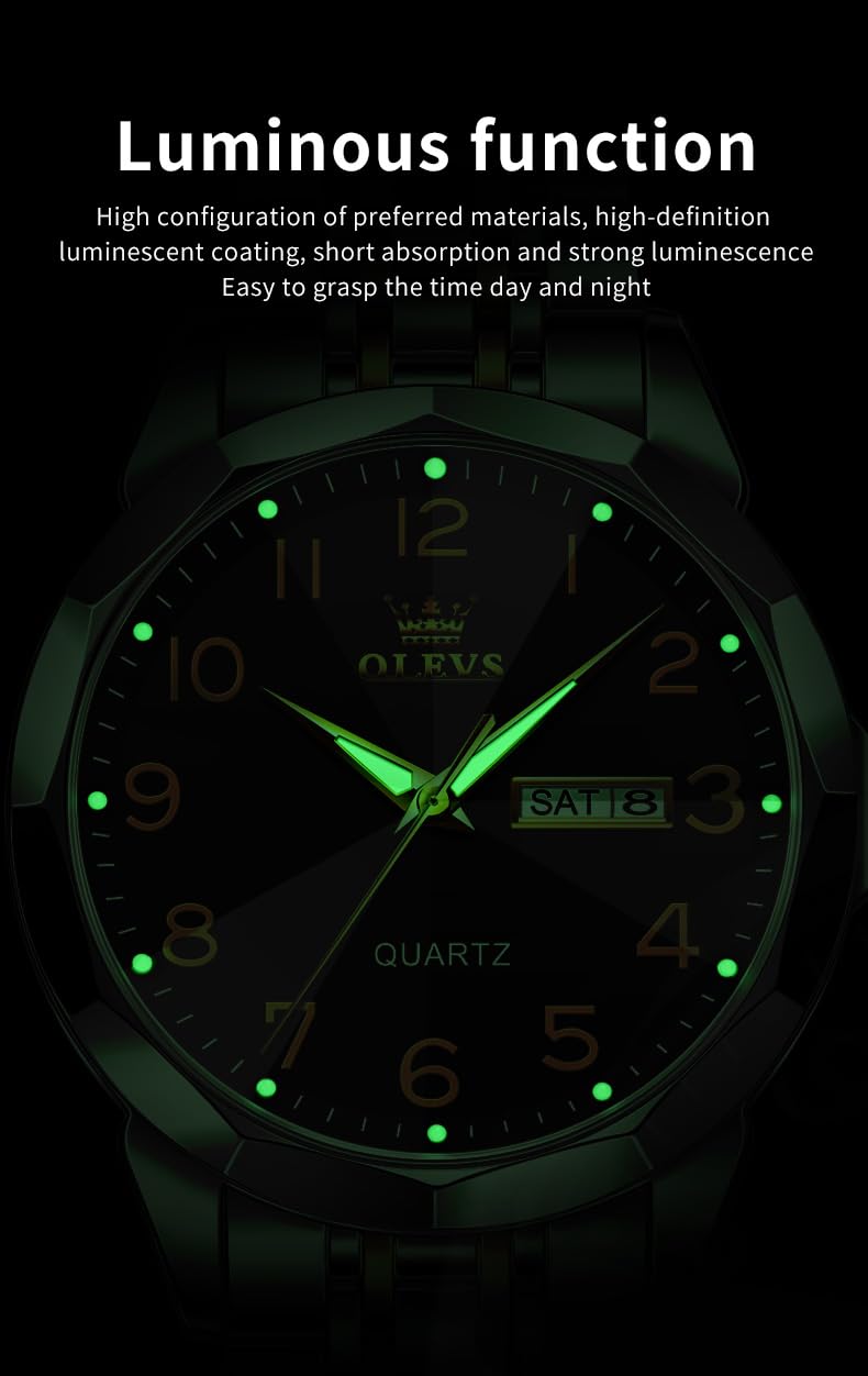Foto 6 pulgar | Reloj Olevs Silver Para Hombre, Vestido De Negocios Impermeable - Venta Internacional.