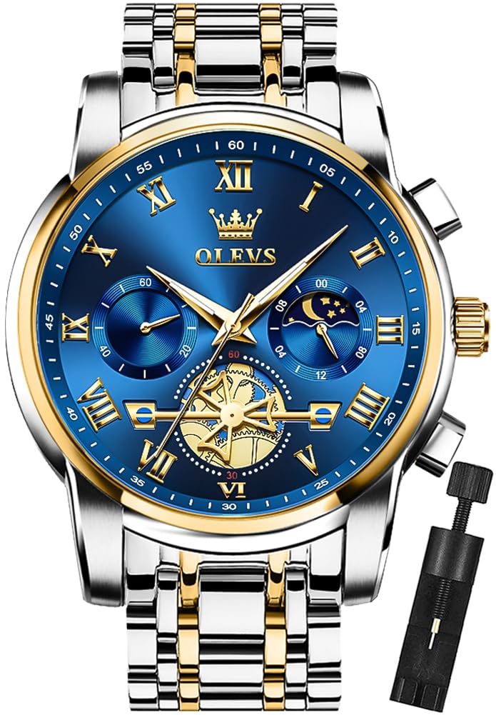 Reloj De Pulsera Olevs Chronograph Business Casual Quartz Para Hombre - Venta Internacional.