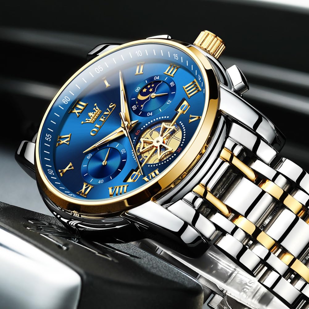 Foto 4 pulgar | Reloj De Pulsera Olevs Chronograph Business Casual Quartz Para Hombre - Venta Internacional.