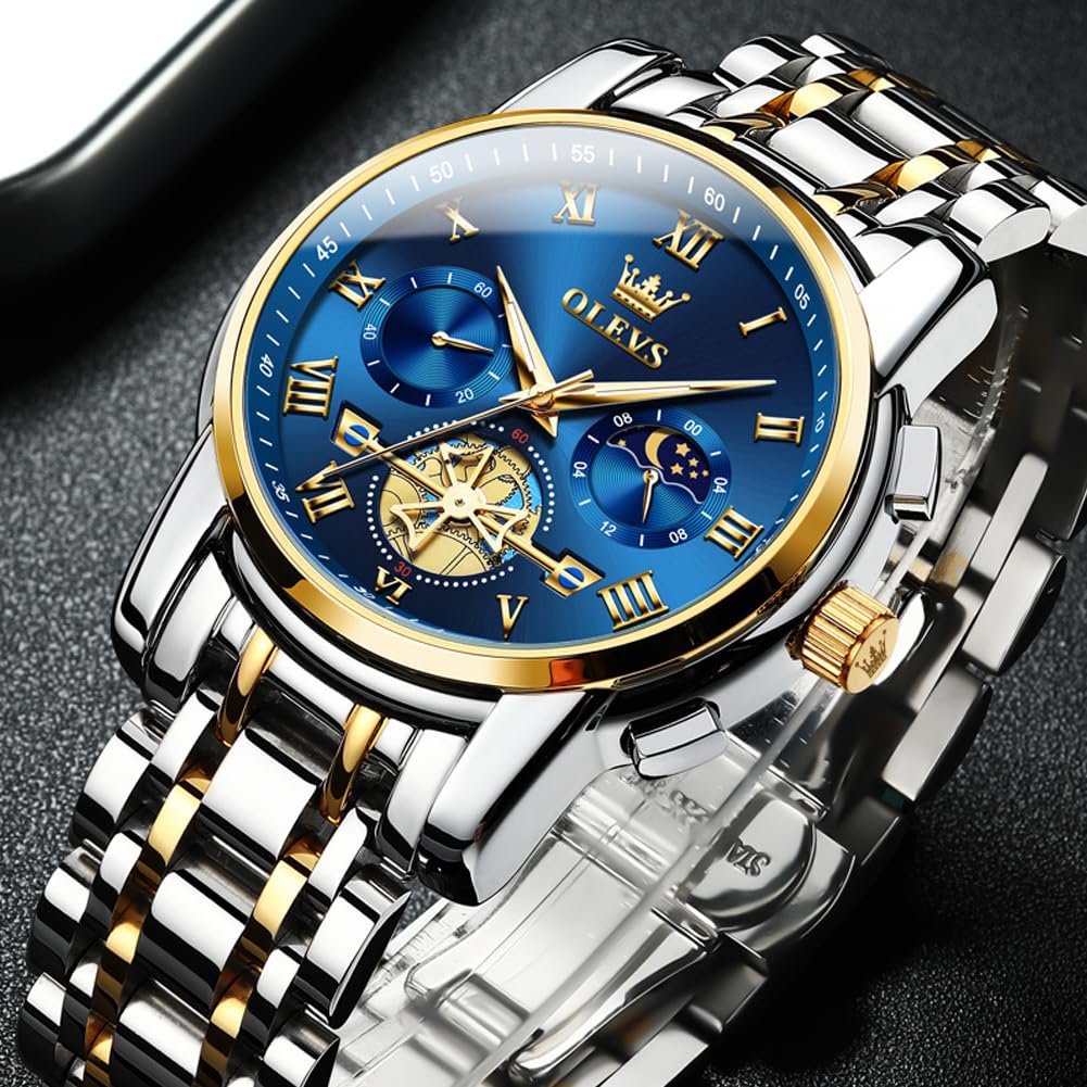 Foto 5 pulgar | Reloj De Pulsera Olevs Chronograph Business Casual Quartz Para Hombre - Venta Internacional.