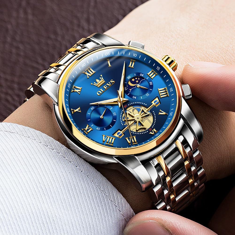 Foto 8 pulgar | Reloj De Pulsera Olevs Chronograph Business Casual Quartz Para Hombre - Venta Internacional.