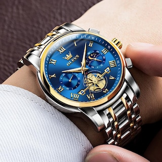 Foto 7 | Reloj De Pulsera Olevs Chronograph Business Casual Quartz Para Hombre - Venta Internacional.