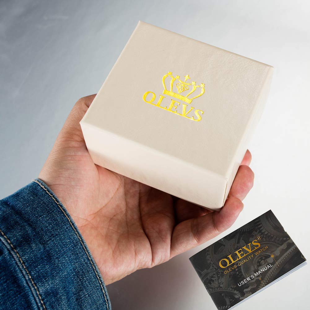 Foto 7 | Reloj Olevs Gold para Hombre De Acero Inoxidable - Venta Internacional